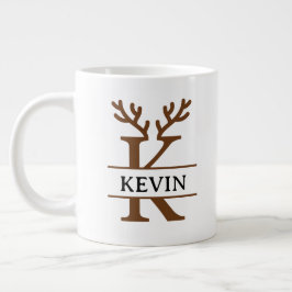 Christmas Reindeer holiday Mug, Custom winter Jumbo Mugg