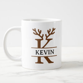 Christmas Reindeer holiday Mug, Custom winter Jumbo Mugg