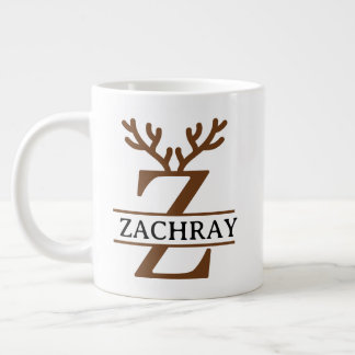 Christmas Reindeer holiday Mug, Custom winter Jumbo Mugg