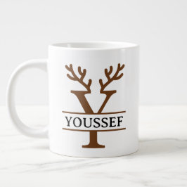 Christmas Reindeer holiday Mug, Custom winter Jumbo Mugg