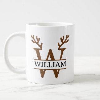 Christmas Reindeer holiday Mug, Custom winter Jumbo Mugg