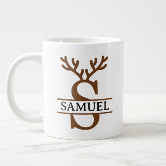 Christmas Reindeer holiday Mug, Custom winter Jumbo Mugg