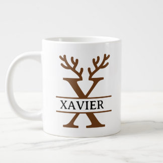 Christmas Reindeer holiday Mug, Custom winter Jumbo Mugg
