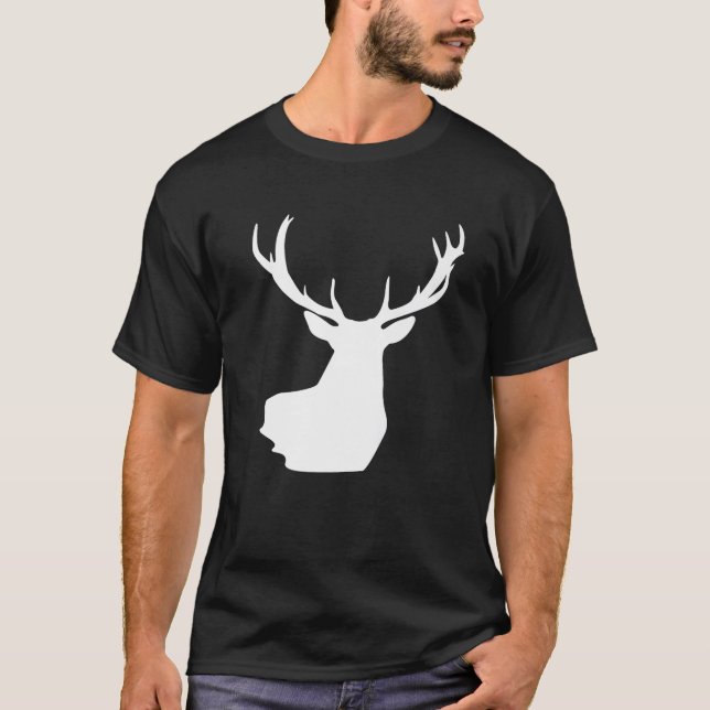 Christmas Reindeer Hunter Deer Meat Hunting Reinde T Shirt (Framsida)