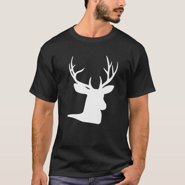 Christmas Reindeer Hunter Deer Meat Hunting Reinde T Shirt (Framsida)