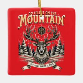 Christmas Reindeer Julgransprydnad Keramik