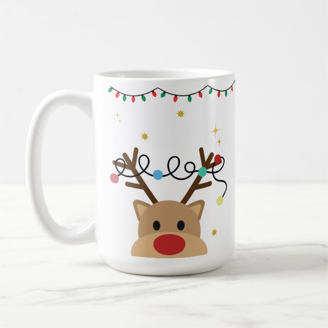 Christmas Reindeer – Powered by Hot Cocoa & Cheer Kaffemugg (Vänster)