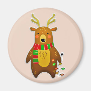 christmas reindemagnet magnet