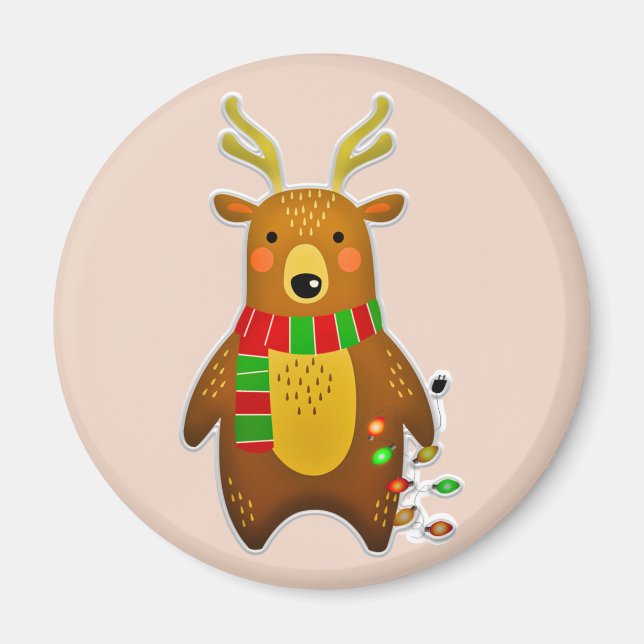 christmas reindemagnet magnet (Framsidan)