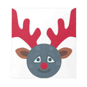 christmas rener måne emoji anteckningsblock