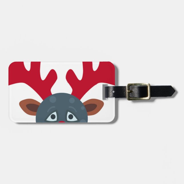 christmas rener måne emoji bagagebricka (Horisontell Framsida)