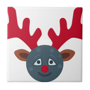 christmas rener måne emoji kakelplatta