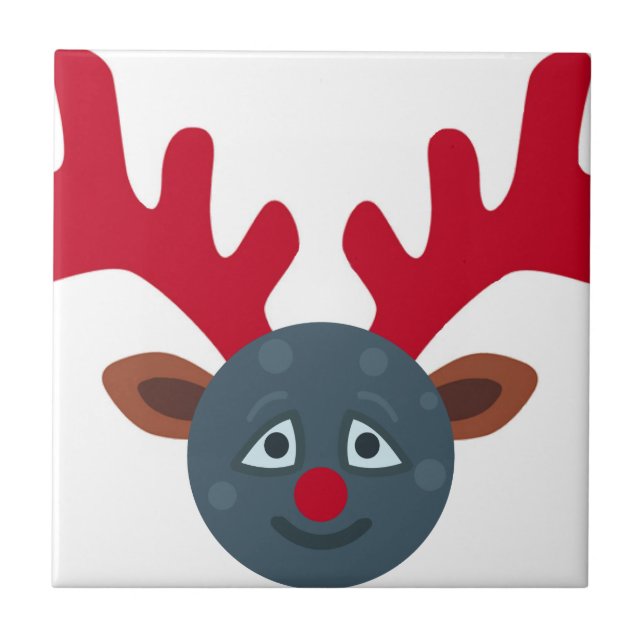 christmas rener måne emoji kakelplatta (Framsidan)