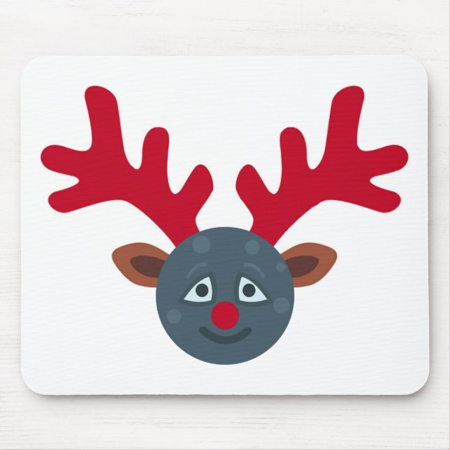 christmas rener måne emoji musmatta (Framsidan)