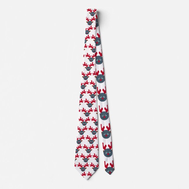 christmas rener måne emoji slips (Framsida)