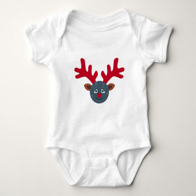 christmas rener måne emoji tee (Framsida)