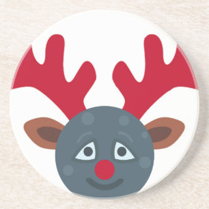 christmas rener måne emoji underlägg
