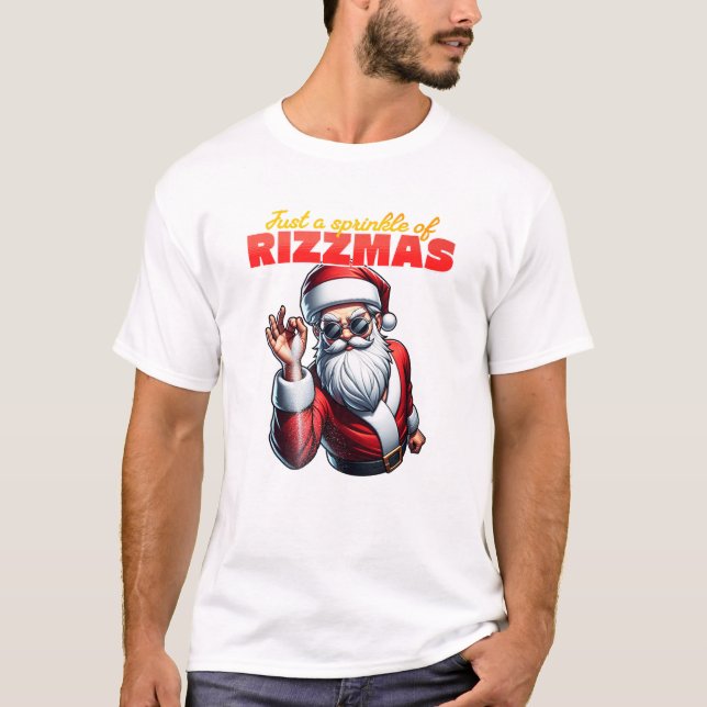 Christmas Rizz Meme Rizzmas Spirit T-Shirt (Framsida)