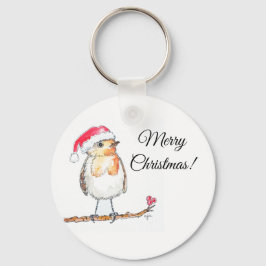 Christmas Robin Nyckelring