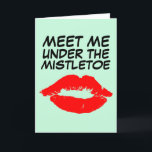 CHRISTMAS ROMANTIC CARD for HIM MISTLETOE Helgkort<br><div class="desc">CHRISTMAS-KORT FÖR HIM</div>