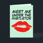 CHRISTMAS ROMANTIC CARD for HIM MISTLETOE Helgkort<br><div class="desc">CHRISTMAS-KORT FÖR HIM</div>