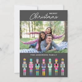 CHRISTMAS ROSA NUTCRACKER PHOTO GREETING Card Inbjudningar