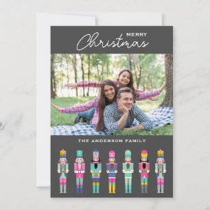 CHRISTMAS ROSA NUTCRACKER PHOTO GREETING Card Inbjudningar