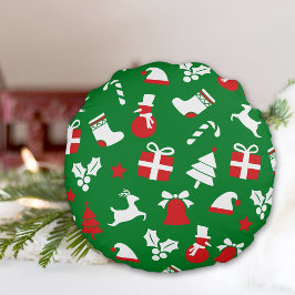 Christmas Round Pillow Rund Kudde