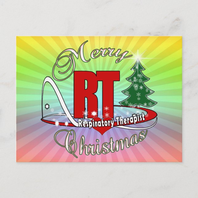 CHRISTMAS RT- behandling Helg Vykort (Framsida)