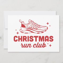 Christmas run club running group julkort