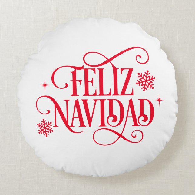 Christmas  rund kudde (Framsidan)