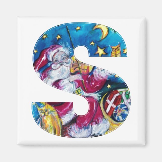 CHRISTMAS S BREV / INSPIRED SANTA MONOGRAM MAGNET (Framsidan)