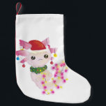christmas Santa axolotl Liten Julstrumpa<br><div class="desc">"christmas Santa axolotl ", "julafton Axolotl", "christmas Axolotl", "jultomten Axolotl", Axolotl, "ful christmas", "mexikansk vandfisk", salamander, vattenhund, mudpuppies</div>