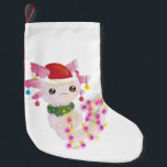 christmas Santa axolotl Liten Julstrumpa<br><div class="desc">"christmas Santa axolotl ", "julafton Axolotl", "christmas Axolotl", "jultomten Axolotl", Axolotl, "ful christmas", "mexikansk vandfisk", salamander, vattenhund, mudpuppies</div>