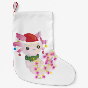 christmas Santa axolotl Liten Julstrumpa