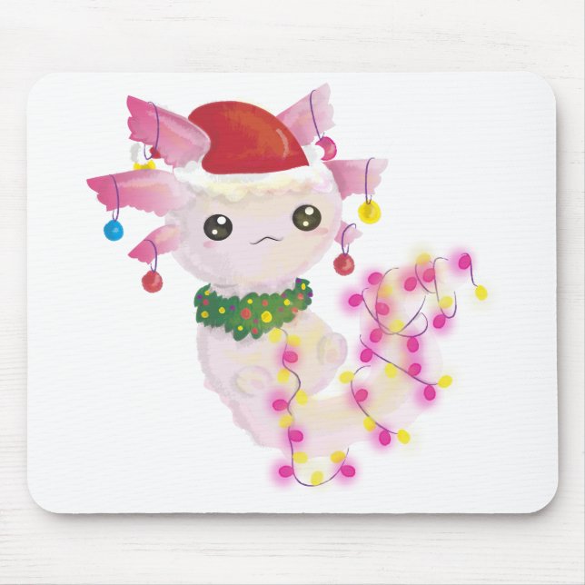 christmas Santa axolotl Musmatta (Framsidan)