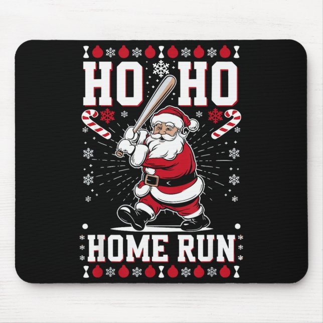 Christmas Santa Baseball Home Run Ho Ho Home Run , Musmatta (Framsidan)