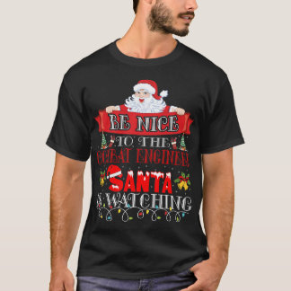 Christmas Santa Claus Combat Engineer Gift  T Shirt