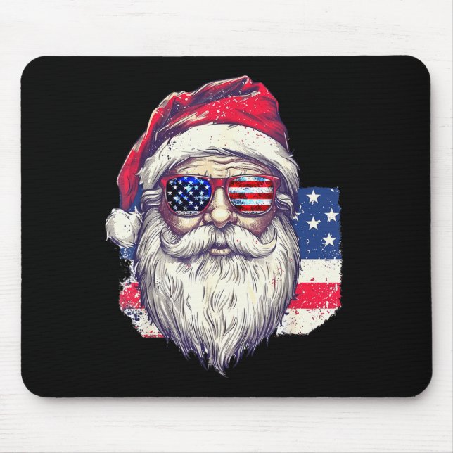 Christmas Santa Claus Patriotic Usa Sungles In Jul Musmatta (Framsidan)