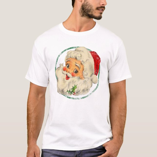 Christmas Santa Claus T Shirt (Framsida)