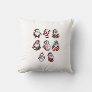 Christmas Santa Claus Throw Pillow | Holiday Décor Kudde