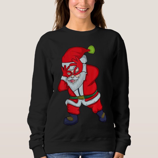 Christmas Santa Clause Griddy Dance T Shirt (Framsida)