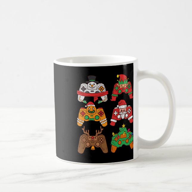 Christmas Santa Deer Gaming Controllers Boys Kids  Kaffemugg (Höger)