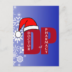 CHRISTMAS SANTA DP - DOKTOR I PHARMACY HELG VYKORT
