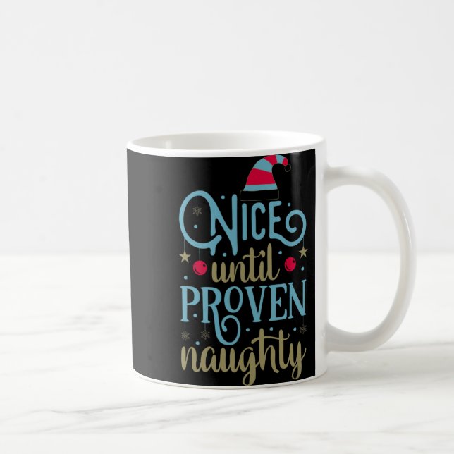 Christmas Santa Funny Saying Humor Tygraphy T Shir Kaffemugg (Höger)