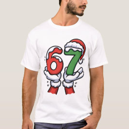 Christmas Santa Hands Fun T Shirt