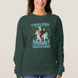 christmas Santa joe biden kamala harris unicorn T Shirt