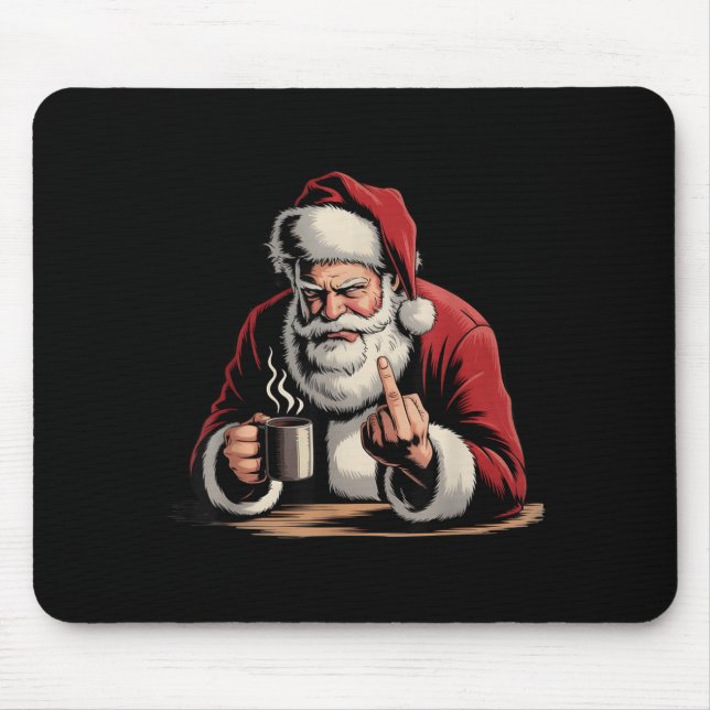 Christmas Santa Middle Finger Sarcastic Xmas Funny Musmatta (Framsidan)