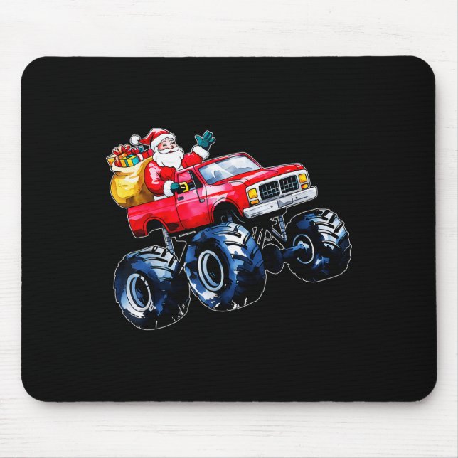 Christmas Santa Monster Truck Xmas Boys Kids Toddl Musmatta (Framsidan)