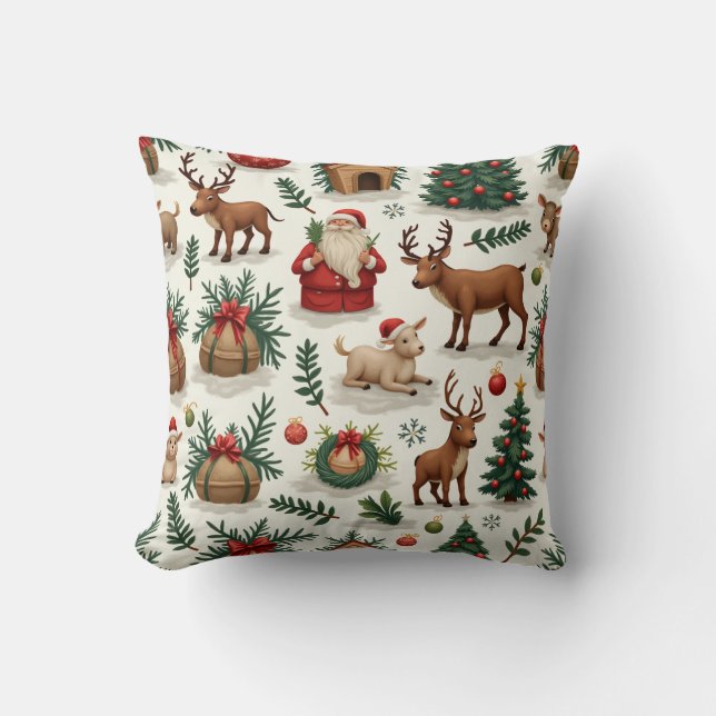 christmas Santa rudolph cushion Kudde (Framsida)